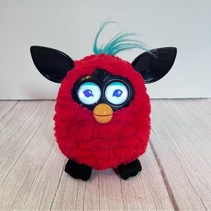 2012 Hasbro Furby "A Mind Of It's Own" Red Black Teal Toy Pet Tested - WORKS